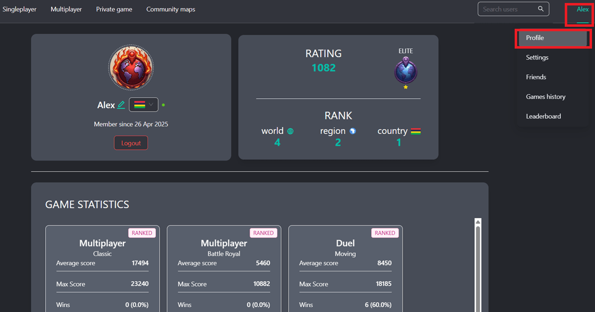 player profile